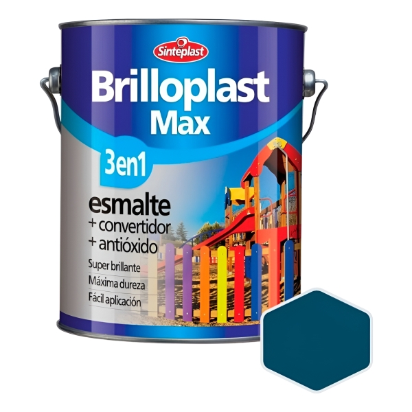 Brilloplast Max 3 En 1 Esmalte Convertidor Sinteplast - 4l - Imagen 31