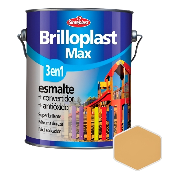 Brilloplast Max 3 En 1 Esmalte Convertidor Sinteplast - 4l - Imagen 33