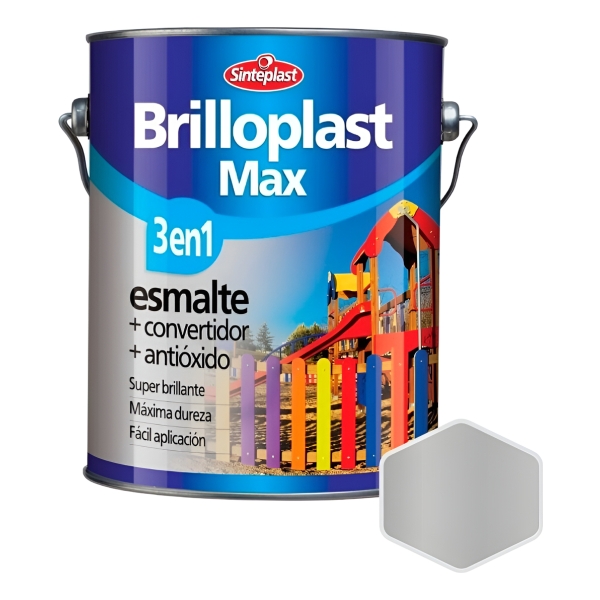 Brilloplast Max 3 En 1 Esmalte Convertidor Sinteplast - 4l - Imagen 7
