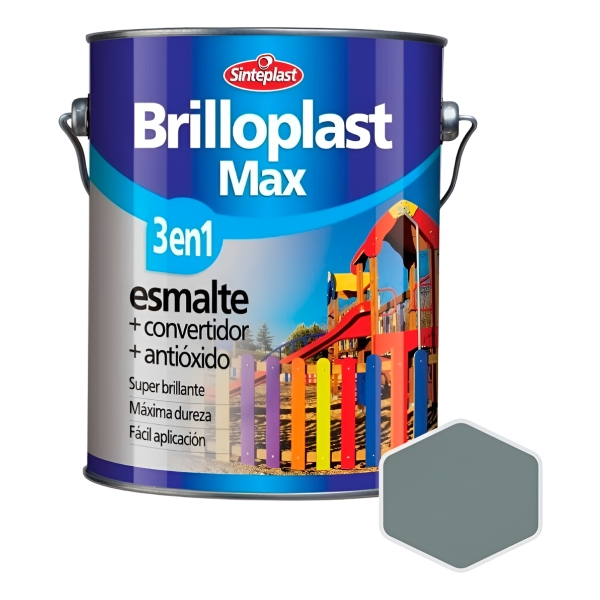 Brilloplast Max 3 En 1 Esmalte Convertidor Sinteplast - 4l - Imagen 41