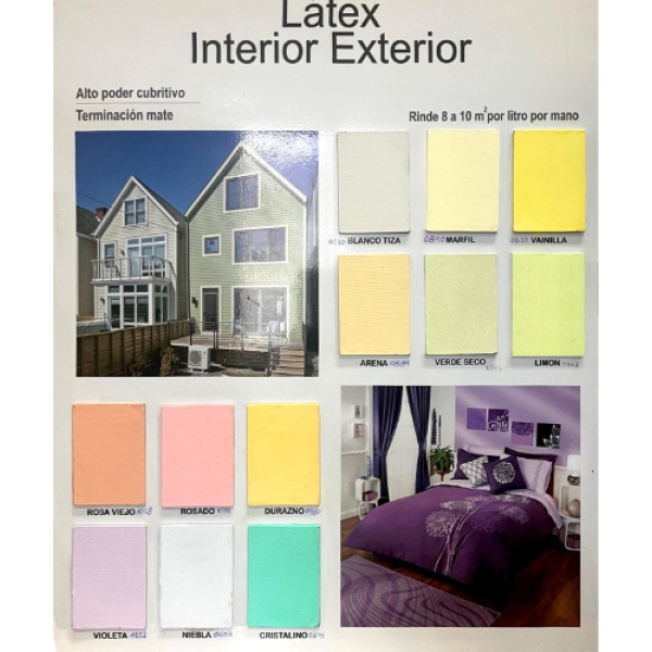 Latex Interior-exterior Antihongos 12 Colores - 10lts. - Imagen 13