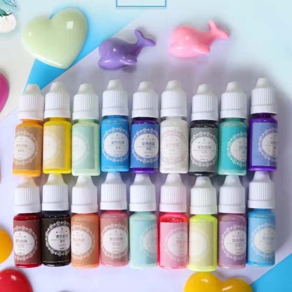 Pack Kit 9 Pigmentos Líquido Essense Opaco De 10 Ml Resina - Imagen 5