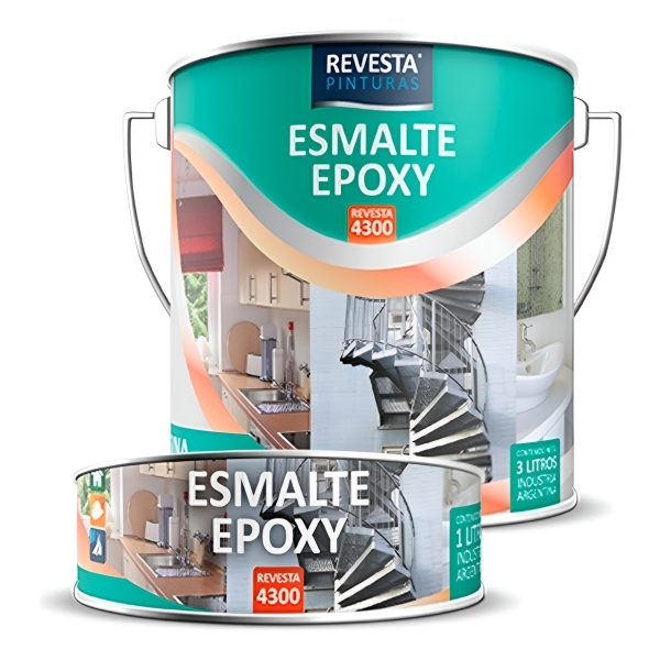 Esmalte Epoxi Brillante Secado Rapido Color - 4 L