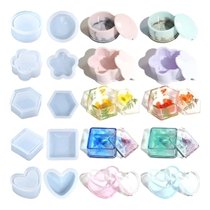 Molde Silicona 4834 Set 5 Moldes Alhajero/ Cajita Ecopint