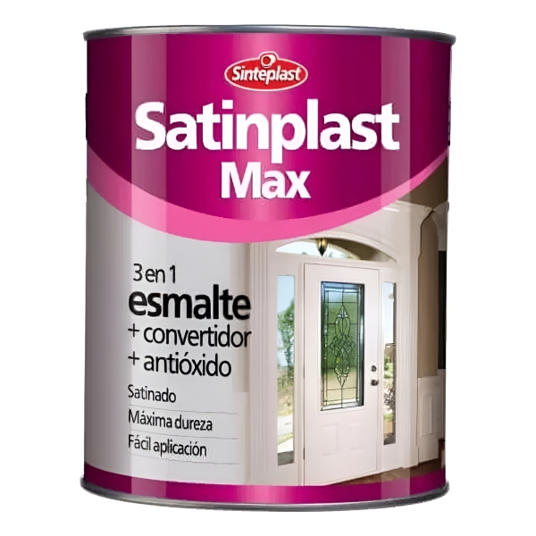 1/4l Esmalte Convertidor Satinado 3en1 Satinplast Sinteplast - Imagen 2