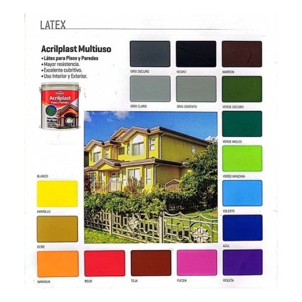 Pintura Latex Para Pisos Acrilplast Multiuso 10lt Sinteplast - Imagen 69