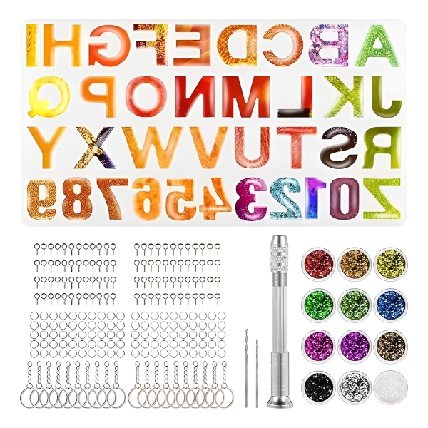 Molde Silicona 1569 / 2lts Set 236pz Abc - G4 Ecopint