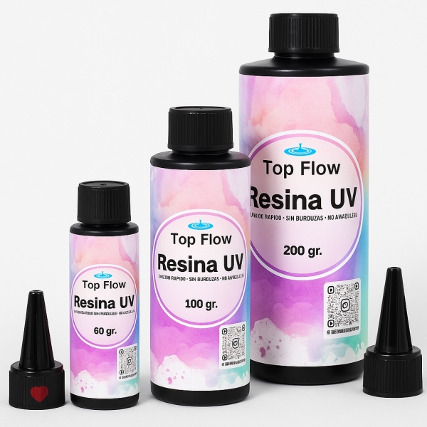 Resina Uv Líquido Transparente De Curado Uv - 200 Gr Ecopint - Imagen 5