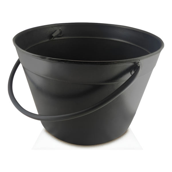 Balde Económico Negro De Pvc Multiuso 10l Ecopint