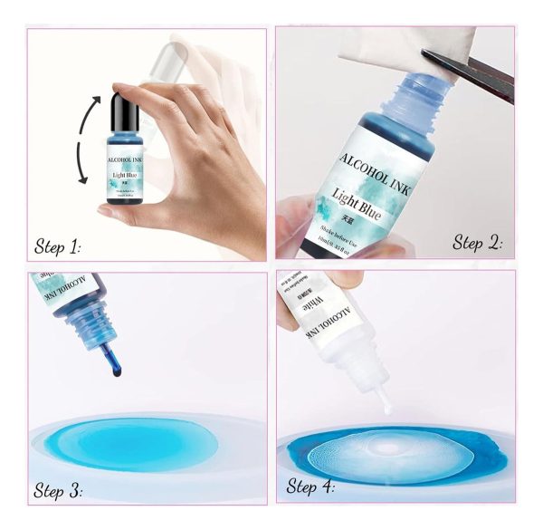 Pigmento Al Alcohol Para Resina Set 30 Colores 10ml - Imagen 4