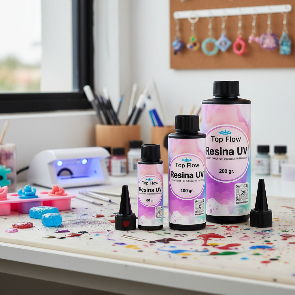 Resina Uv Líquido Transparente De Curado Uv - 100 Gr. - Imagen 2