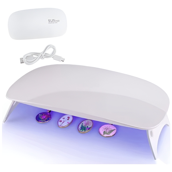 Lámpara Uv Mini Cabina De Secado 6w Sun Para Resina Uv