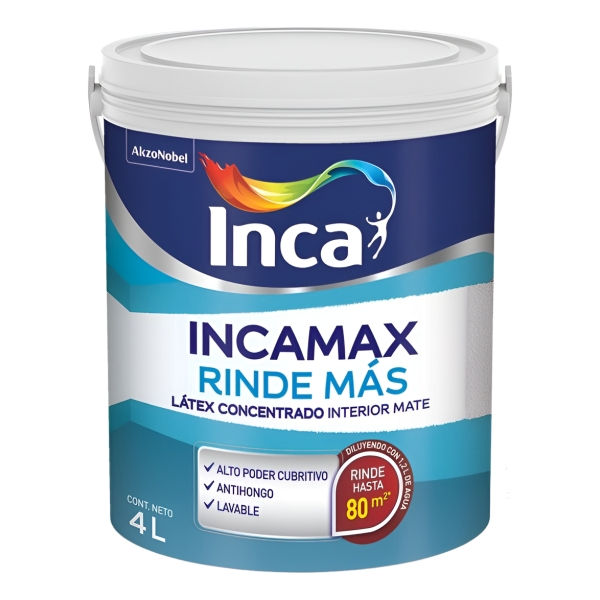 Incamax Rinde Más Látex Interior 4lts