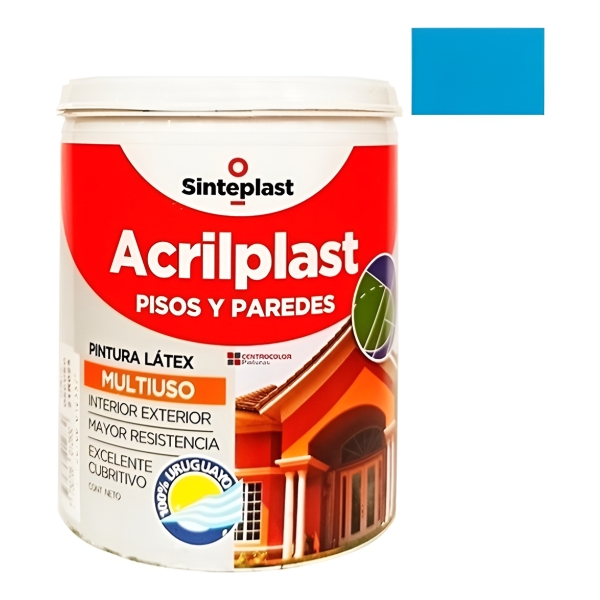 Pintura Latex Para Pisos Acrilplast Multiuso 4lt Sinteplast - Imagen 33