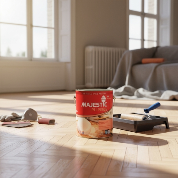 Barniz P/ Madera Super Premium Majestic Pu Pisos 900 Ml - Imagen 6