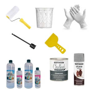 Kit 3 Mesada Granito Hasta 2,5 M² Resina Epoxi Pisos&mesadas
