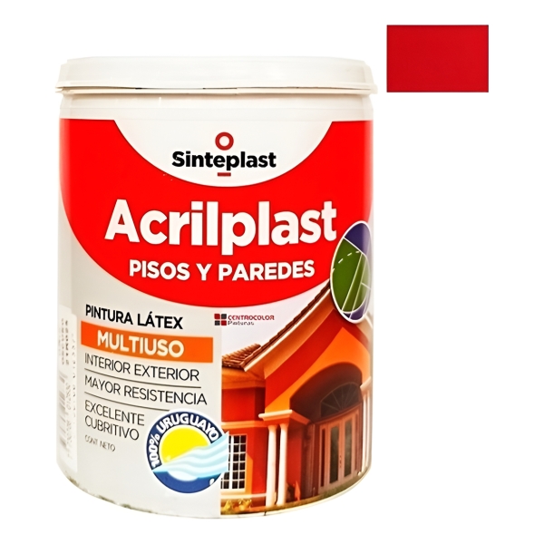 Pintura Latex Para Pisos Acrilplast Multiuso 4lt Sinteplast - Imagen 16