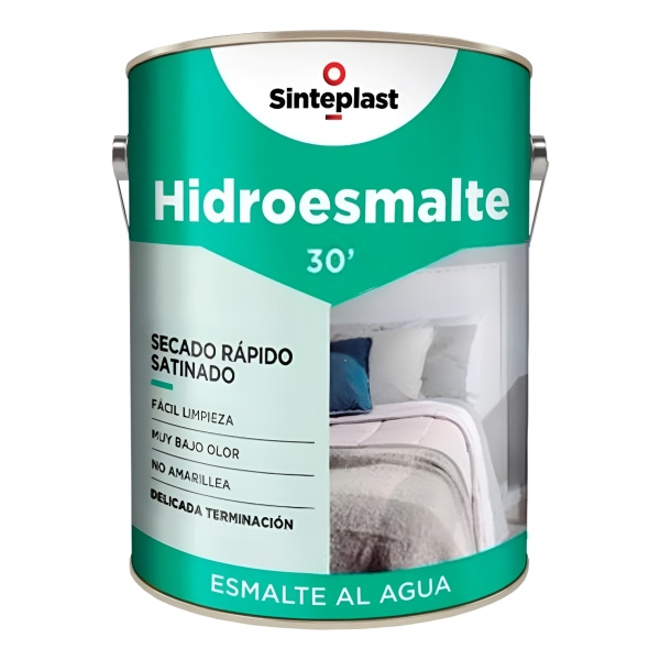 Esmalte Al Agua Sinteplast Hidroesmalte Satinado 4lt Ecopint - Imagen 3