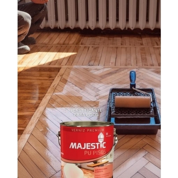 Barniz P/ Madera Super Premium Majestic Pu Pisos 900 Ml - Imagen 8