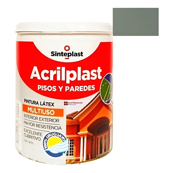 Pintura Latex Para Pisos Acrilplast Multiuso 4lt Sinteplast - Imagen 65