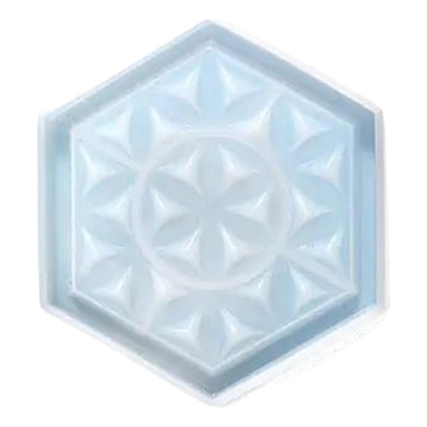 Molde Silicona 4857/11 Posavaso Hexagonal 11 X 9.5cm Ecopint