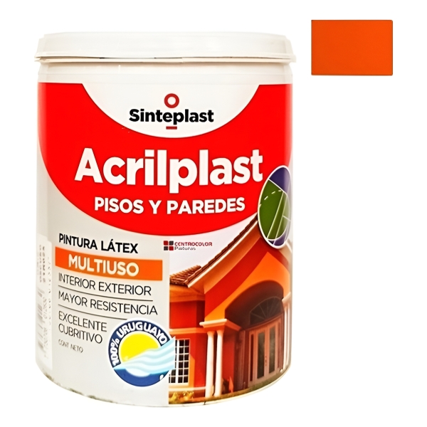 Pintura Latex Para Pisos Acrilplast Multiuso 4lt Sinteplast - Imagen 11