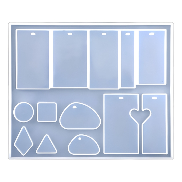 Molde De Silicona Caravanas Y Llaveros 1550 Ecopint
