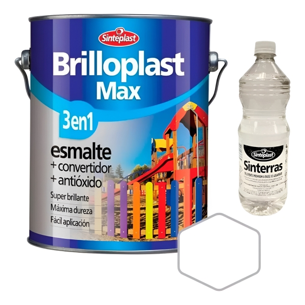 Brilloplast 3en1 Esmalte Convertidor Sinteplast Blanco 20lt