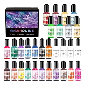 Pigmento Al Alcohol Para Resina Set 30 Colores 10ml