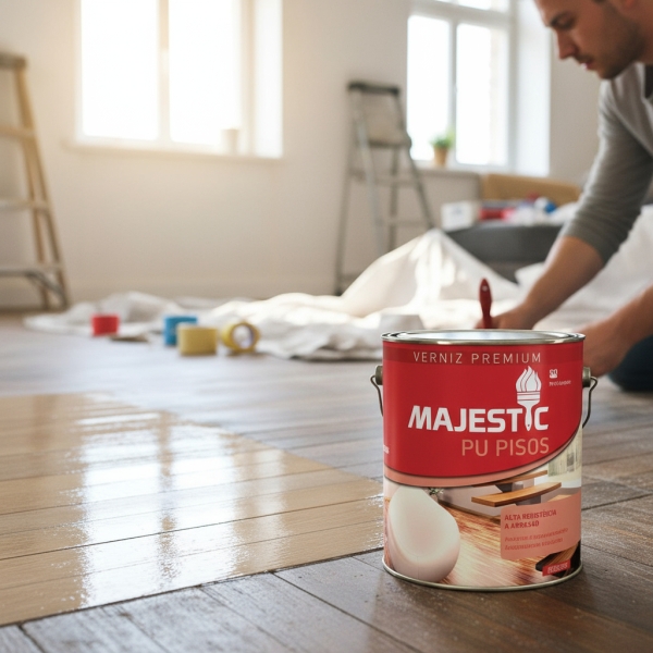 Barniz P/ Madera Super Premium Majestic Pu Pisos 900 Ml - Imagen 7
