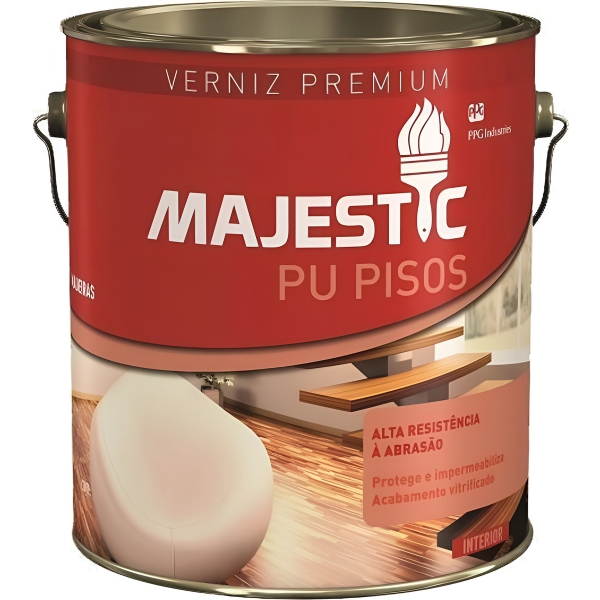 Barniz De Madera Super Premium Majestic Pu Pisos 3,6 L
