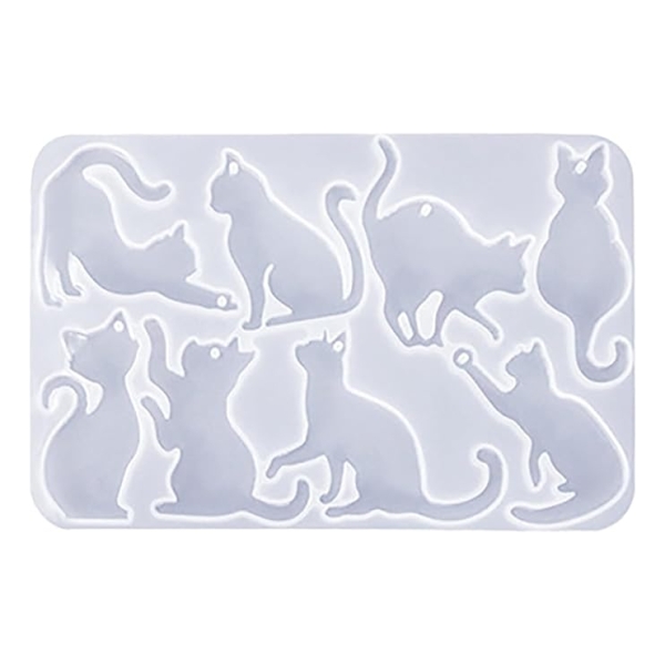 Molde Silicona Colgantes De Gato Mascota Para Resina Epoxi - Imagen 6