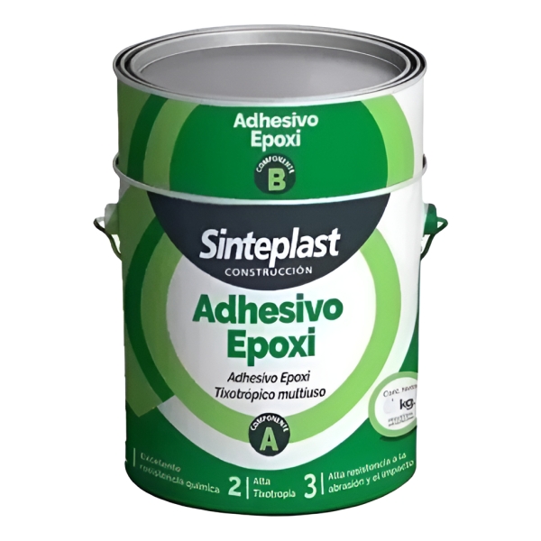 Adhesivo Epoxi Sinteplast 1 Kg (a+b) Tixotrópico Multiuso