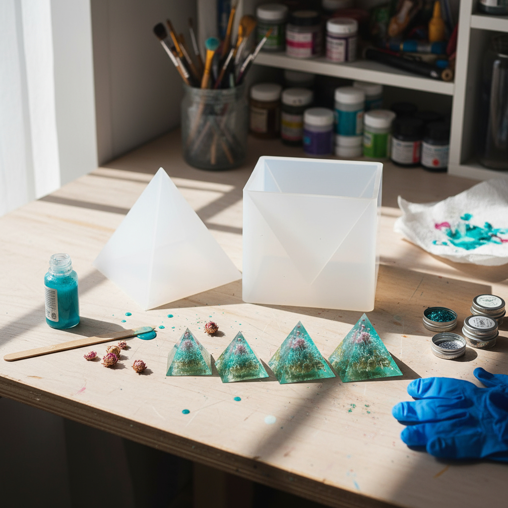 Molde Silicona 1452 6 Piezas Piramide Ecopint - Imagen 7