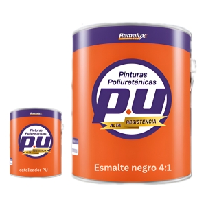Esmalte Poliuretano Pu Negro Ramalux 4:1 -1 Lt. Ecopint