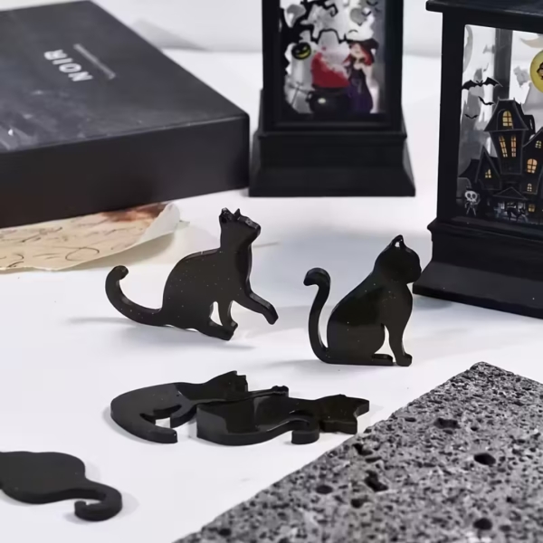 Molde Silicona Colgantes De Gato Mascota Para Resina Epoxi - Imagen 3