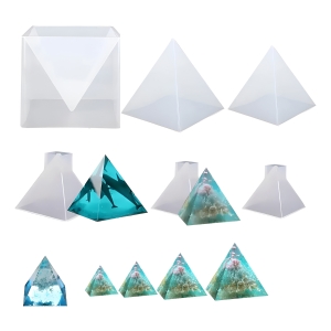 Molde Silicona 1452 6 Piezas Piramide Ecopint