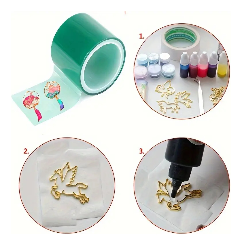 Cinta Pet 5cm X 5m: Resina Uv Y Epoxi Topflow - Imagen 4