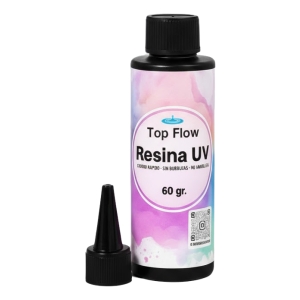 Resina Uv Líquido Transparente De Curado Uv 60 Gr.