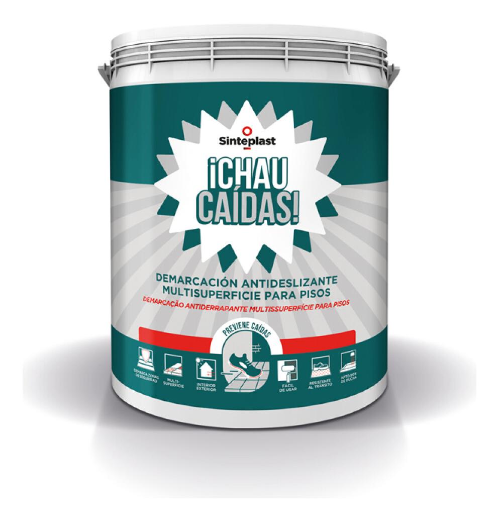Pintura Antideslizante Pisos Sinteplast 4l Chau Caidas Acaba - Imagen 5