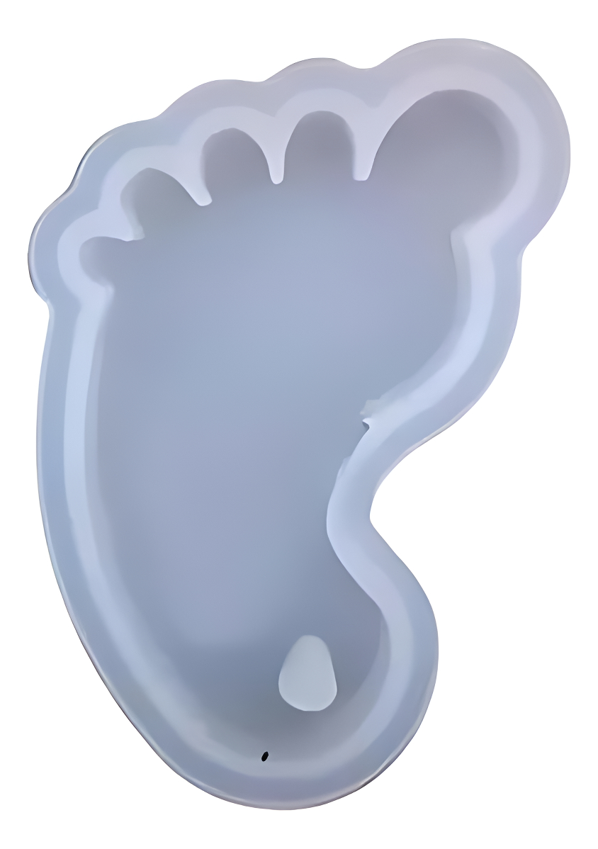 Molde De Silicona Pie De Bebé Para Llaveros Ecopint