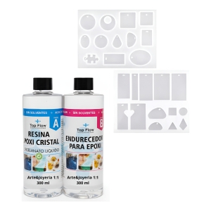 Resina Epoxi Arte Y Joyeria + Kit De Molde 1550 - Ecopint