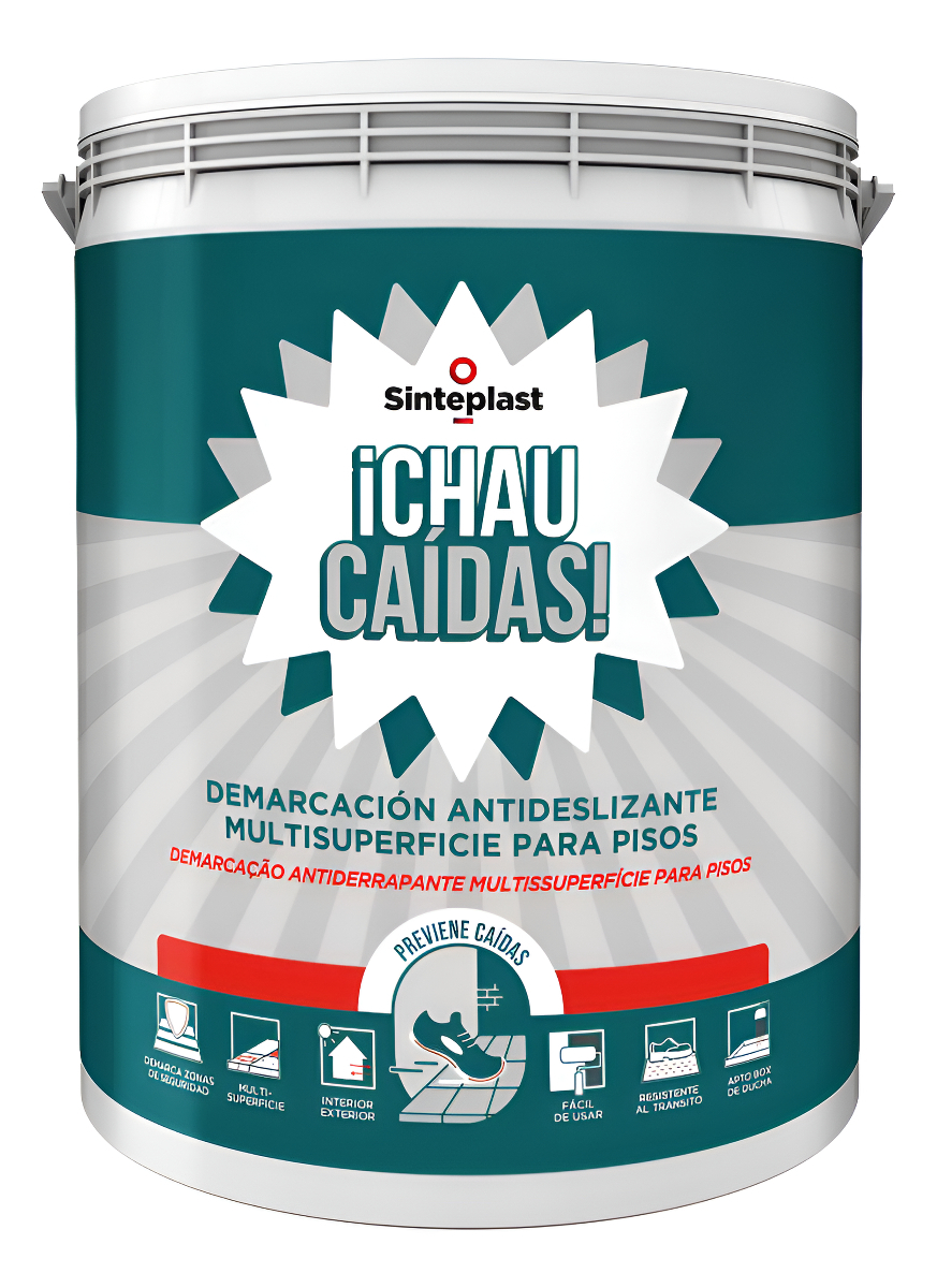 Pintura Antideslizante Pisos Sinteplast 4l Chau Caidas Acaba