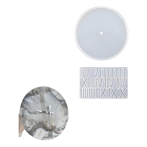 Molde Silicona 4838 Reloj Numero Romano 27 Cm 2 Pzs Ecopint