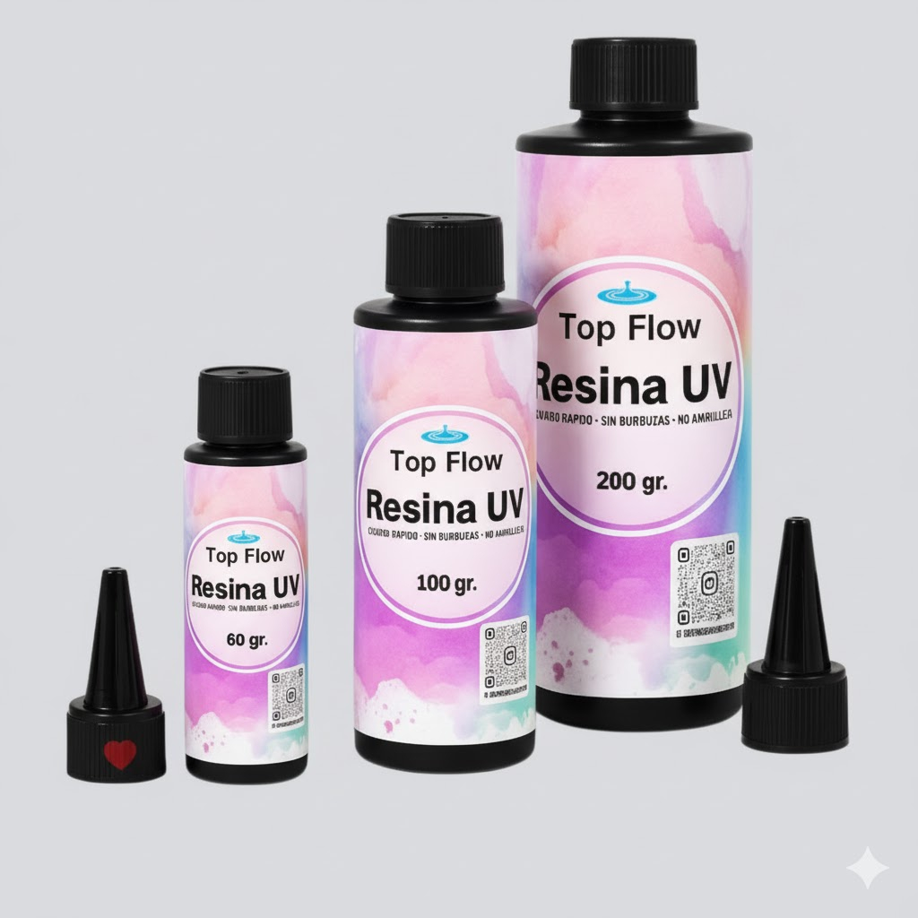 Resina Uv Líquido Transparente De Curado Uv - 200 Gr Ecopint - Imagen 4