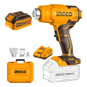 Pistola De Calor A Bateria 20v C/ Bat 4 Ah+ Cargador Ingco