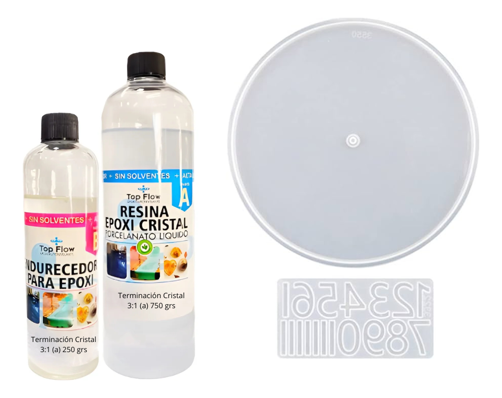 Molde Reloj Silicona + 1 Kg De Resina Epoxi 3:1 - Imagen 12