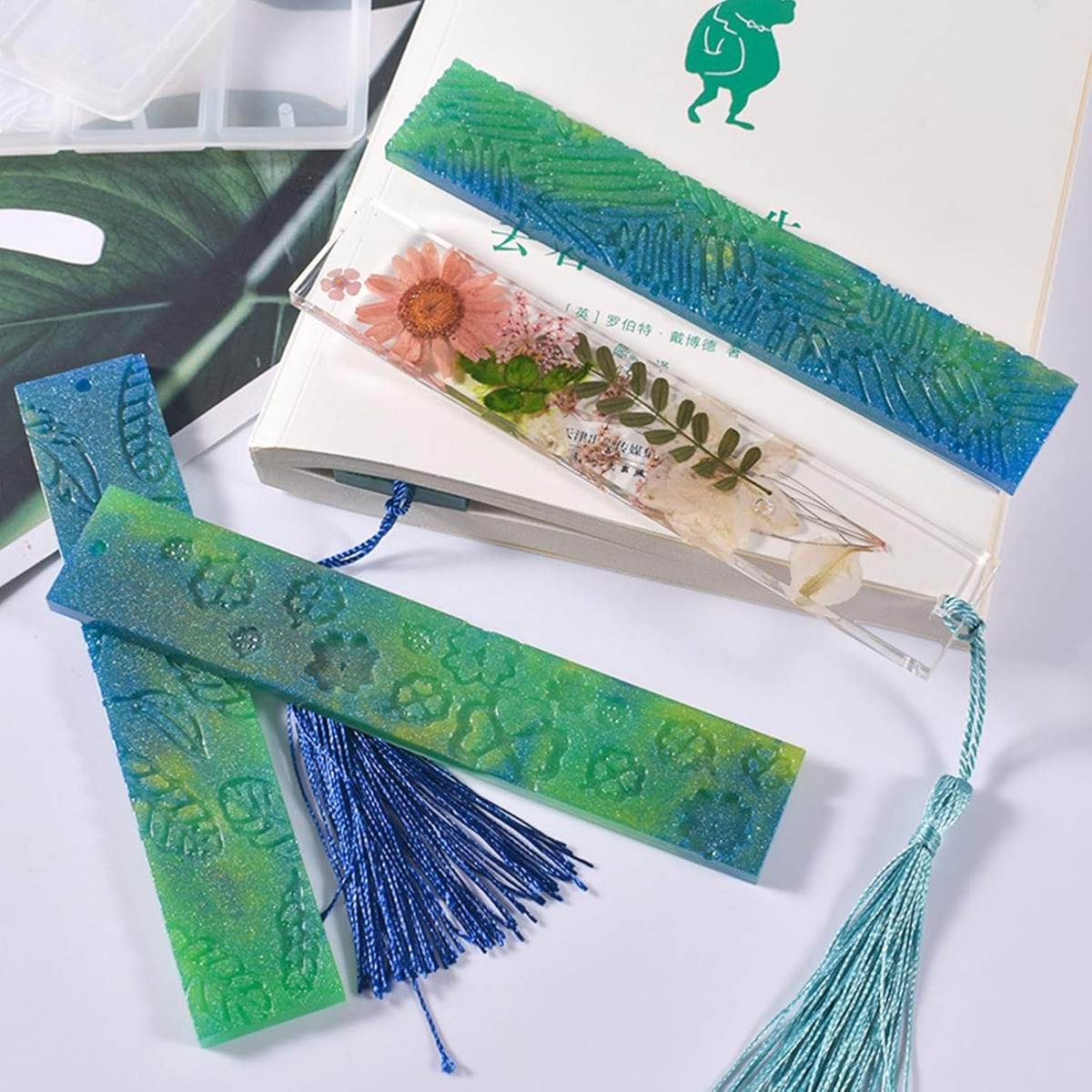 Set 2 Moldes De Silicona De Marcadores De Libros - Imagen 3