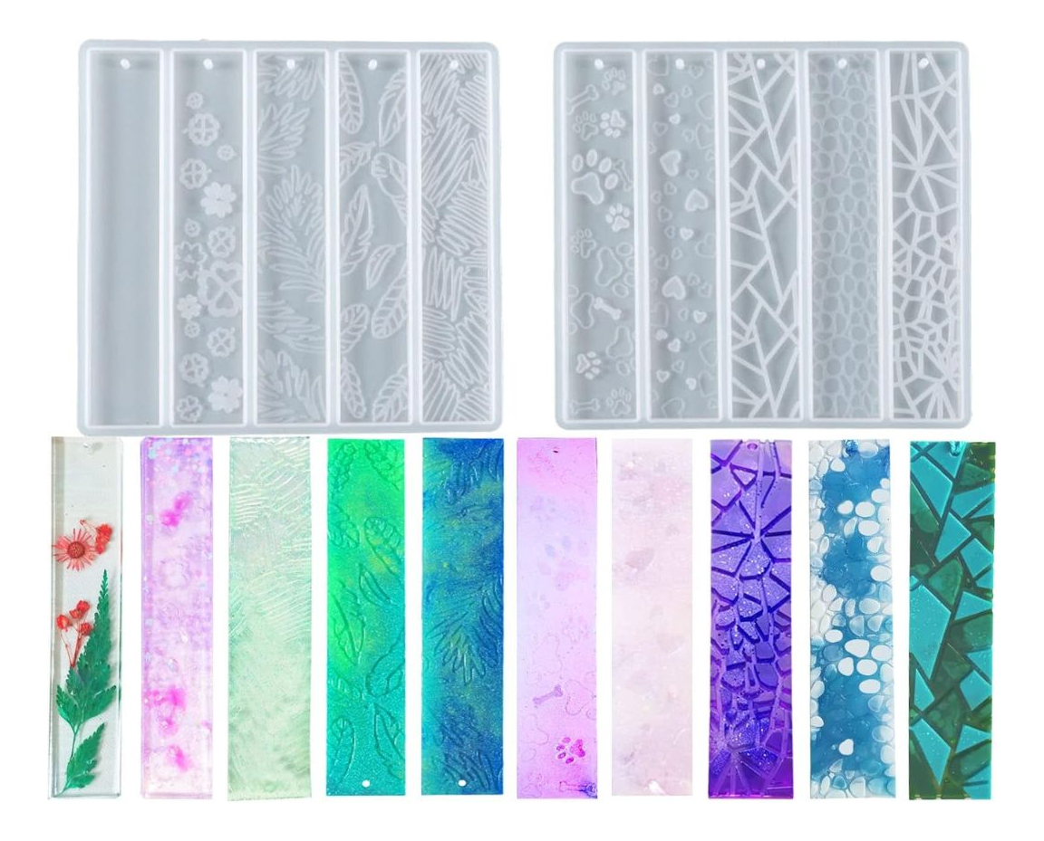 Set 2 Moldes De Silicona De Marcadores De Libros - Imagen 5