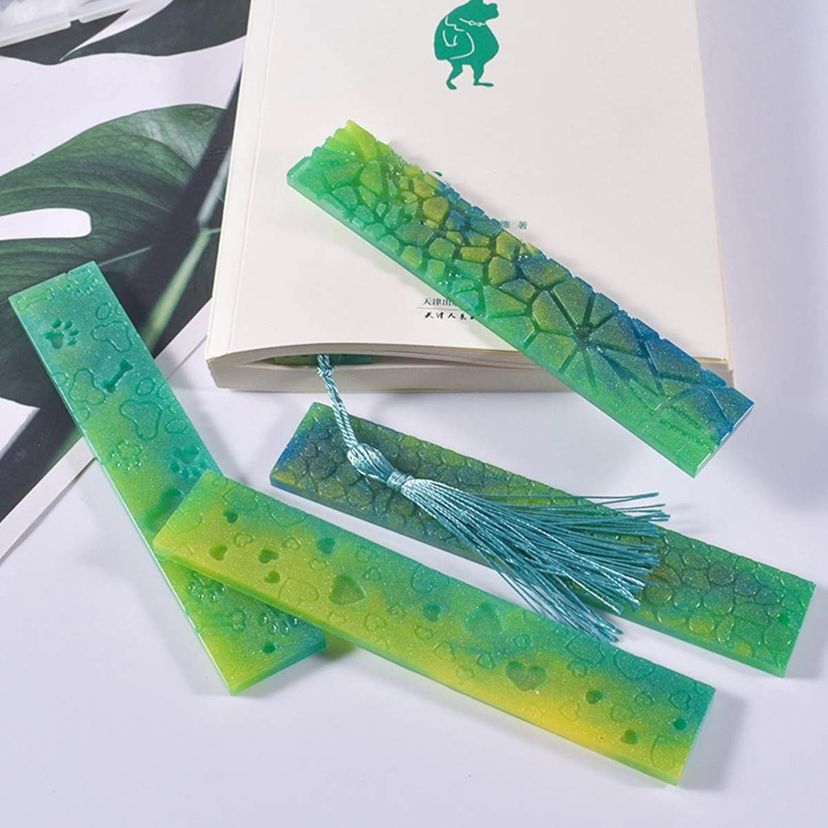 Set 2 Moldes De Silicona De Marcadores De Libros - Imagen 4